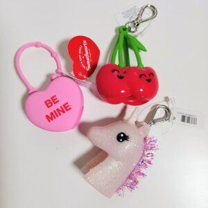 Bath & Body Works Pocket Bac Holders Bundle Cherries Unicorn Heart